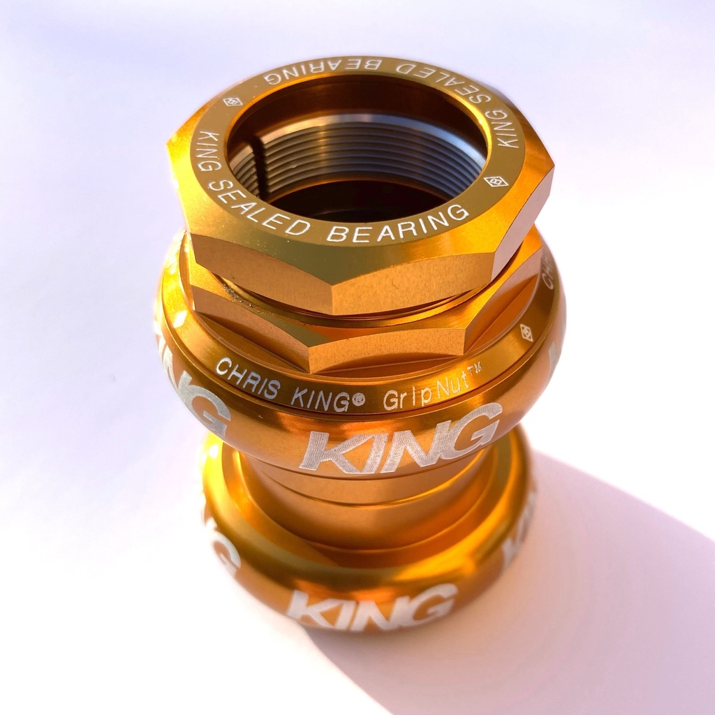 Gold / Bold Chris King Brompton compatible headset | Brilliant Bikes